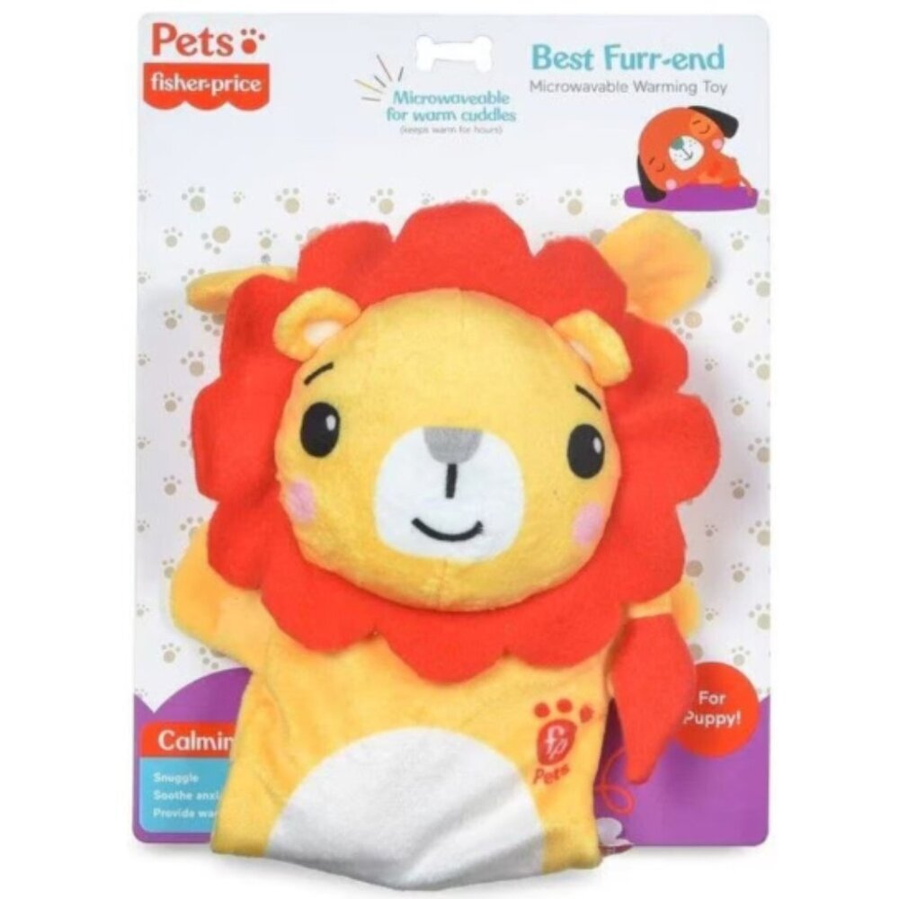 Fisher-Price Warming Furrr-end Cuddler Toy for Puppies - Microwaveable 16 Inch